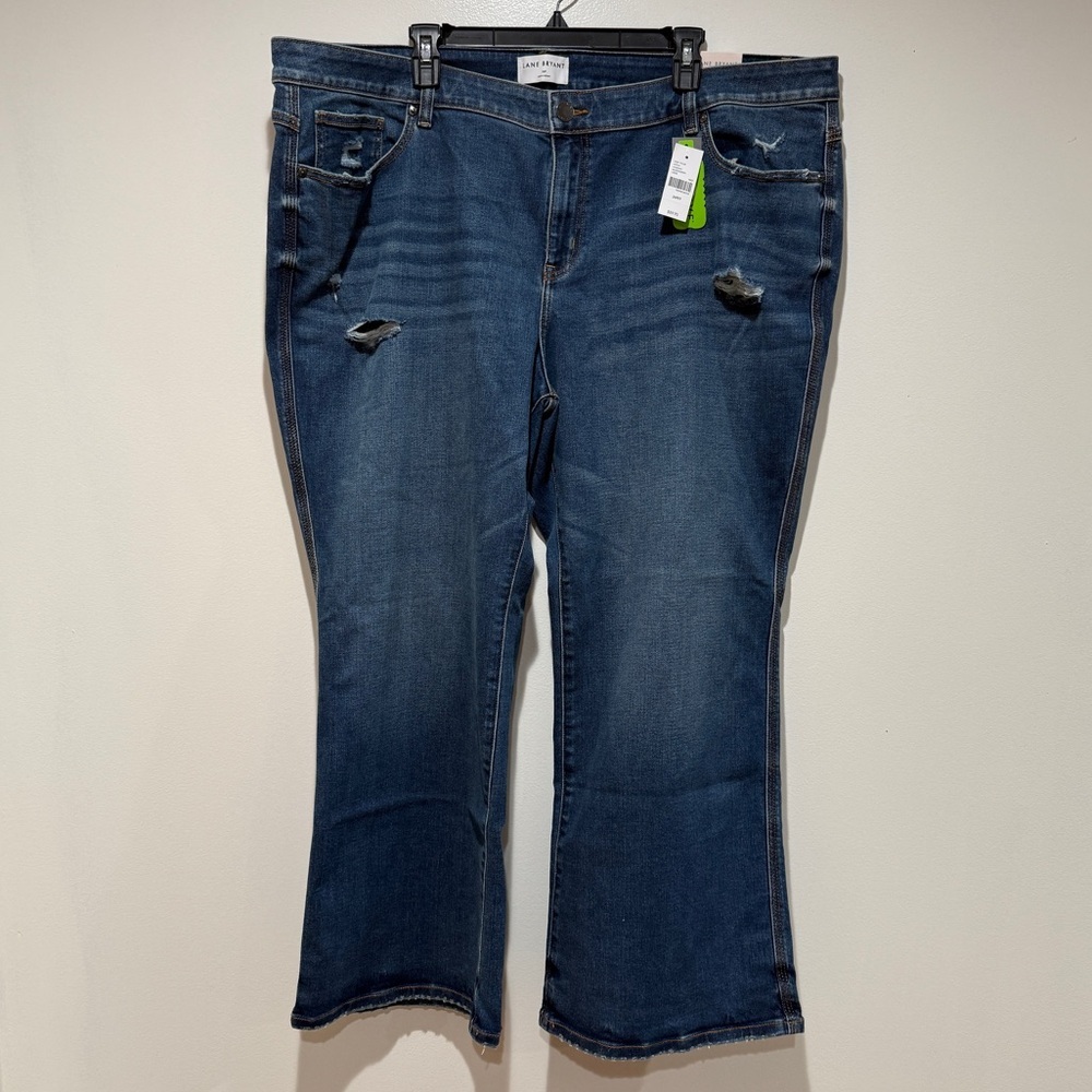 NWT Lane Bryant Mid Rise Body Icon Fit Bootcut‎ Jeans Sz 26 Petite Casual Staple
